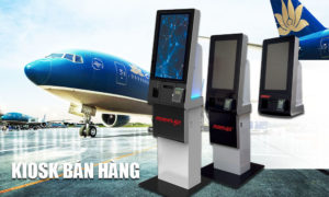 Kiosk POS tự động được sử dụng phổ biến ở ga hàng không